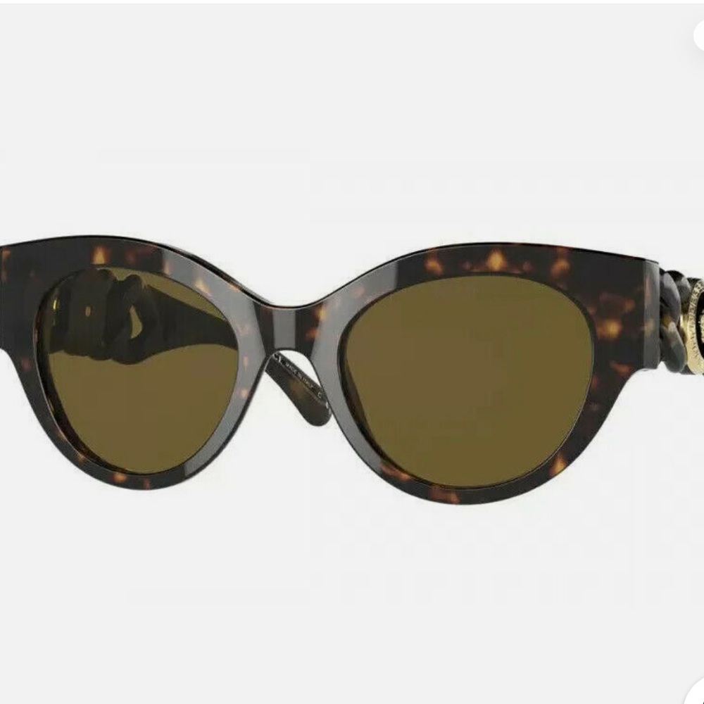 Versace Woven Cat Eye Styled Sunglasses